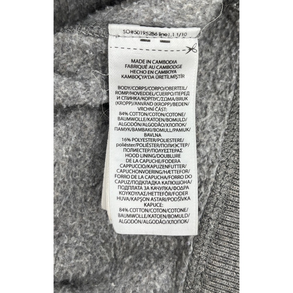 Polo Ralph Lauren Womens LG Hoodie Full Zip Fleece Sweatshirt Heather Gray EUC - Picture 6 of 8